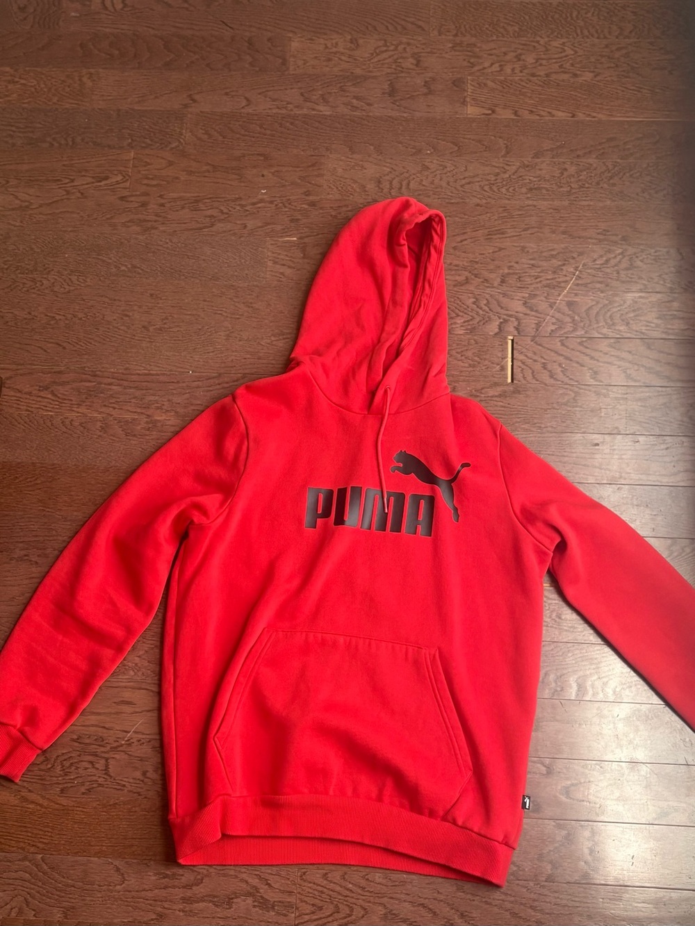 Puma Red Hoodie with Black Logo